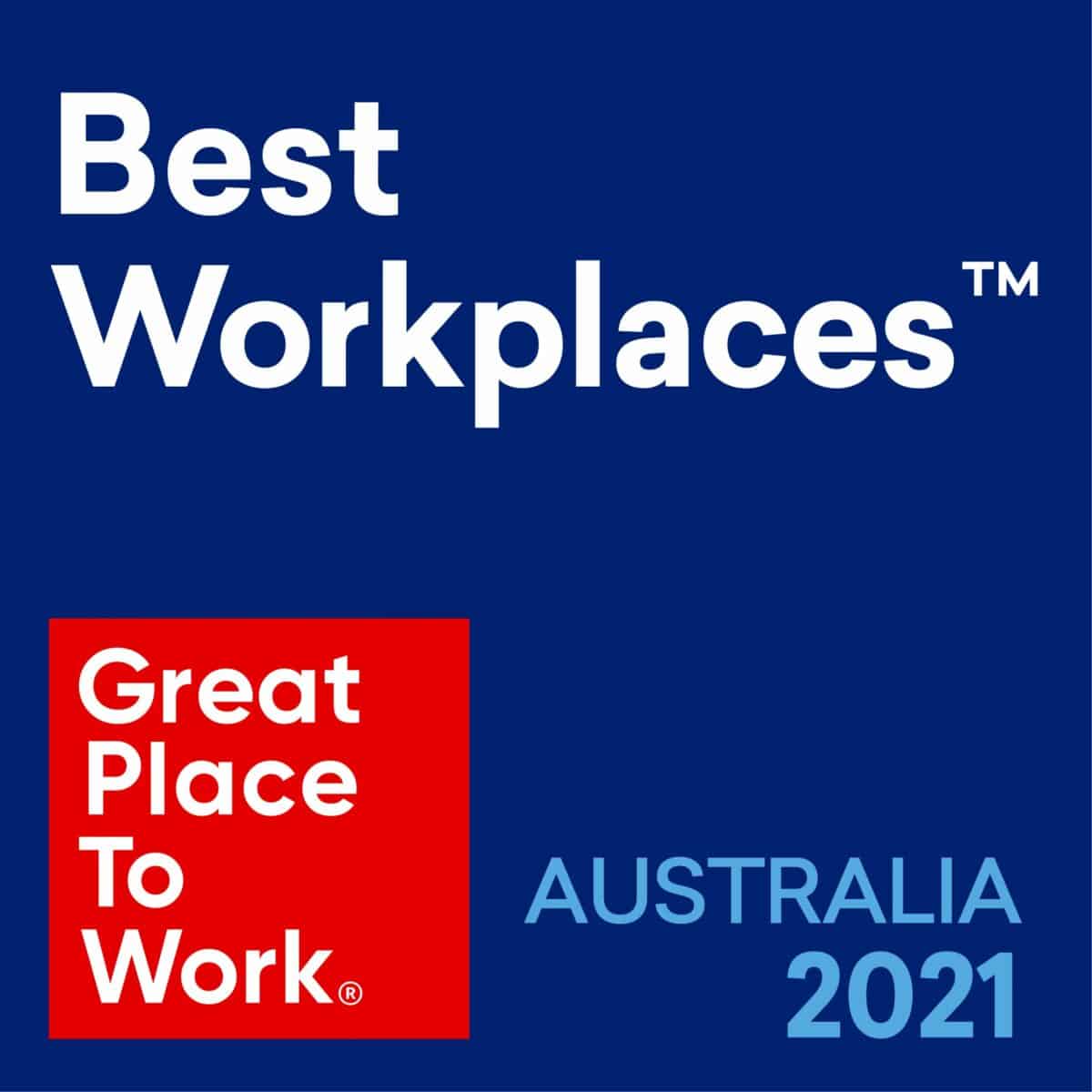 Australia 2021 Best Workplaces Master National National Color Scaled
